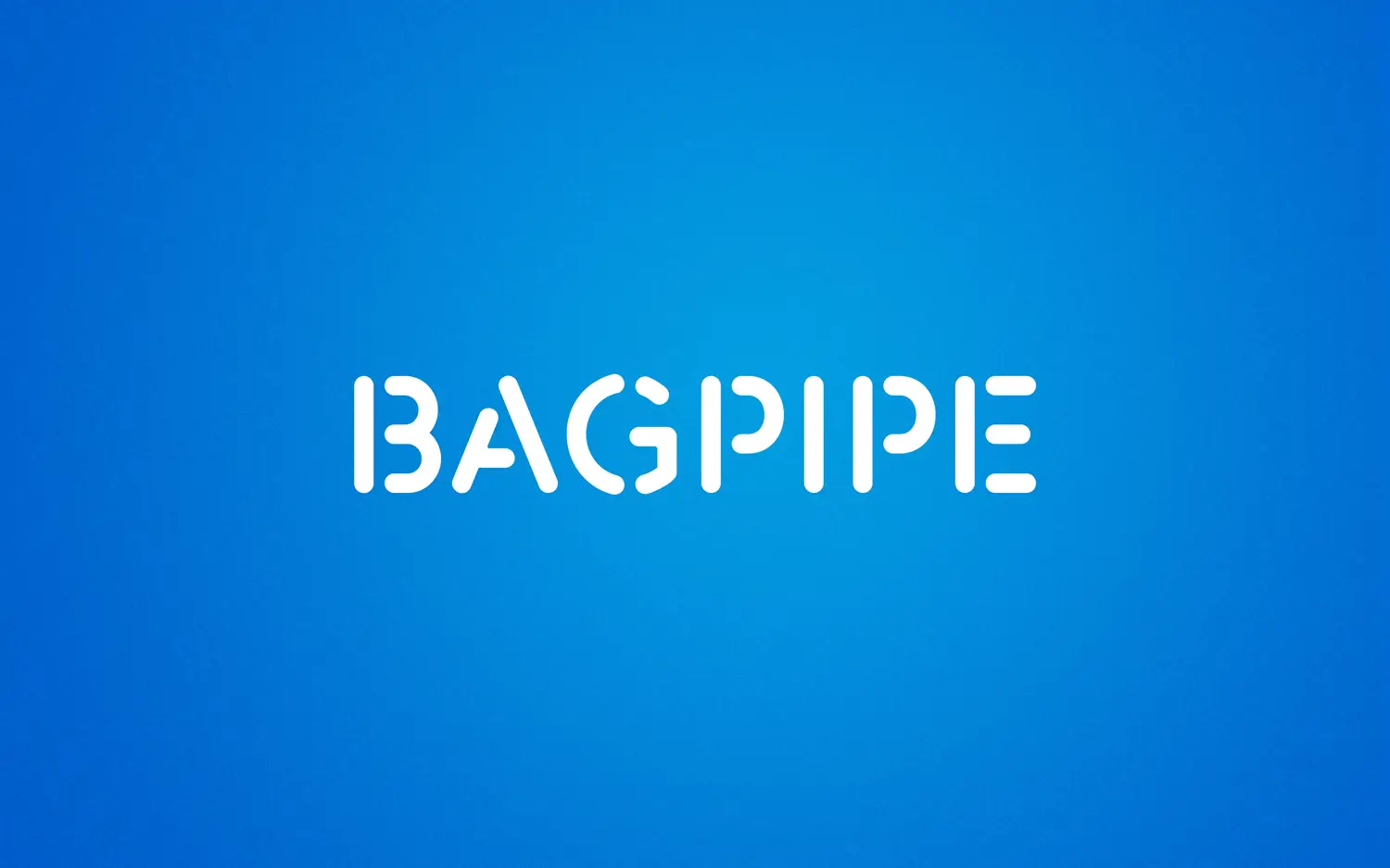 Bagpipe Typography Banner