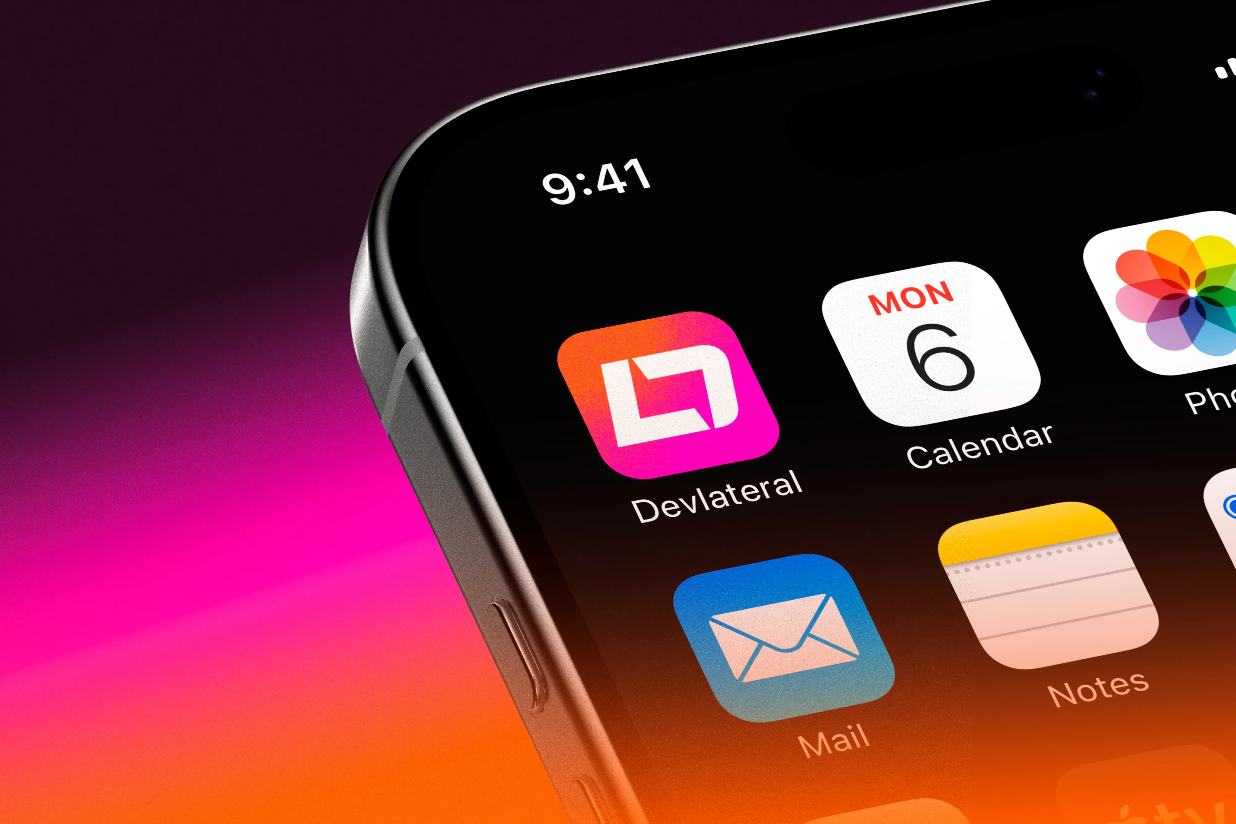 Devlateral App Icon on Iphone