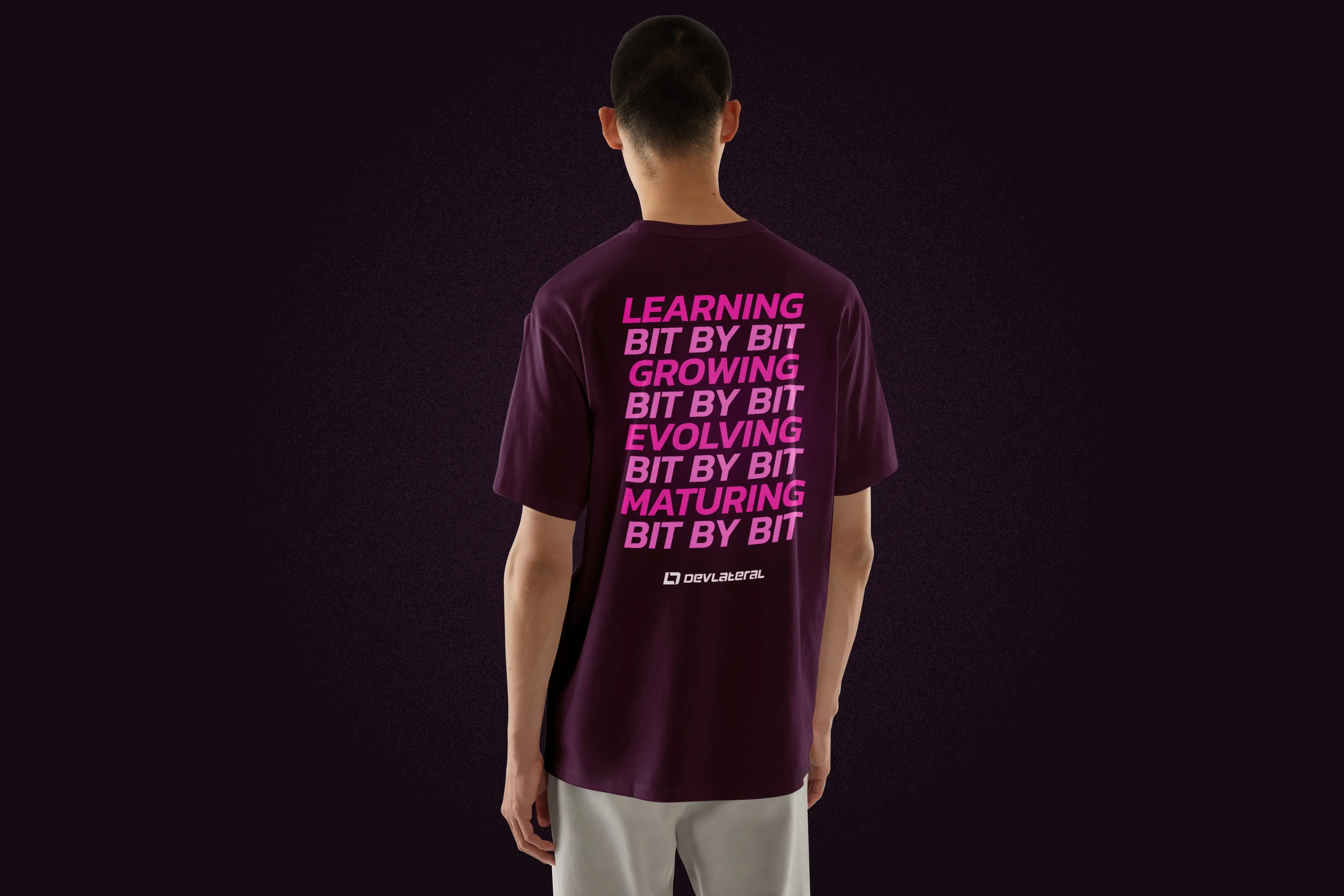 Devlateral T-shirt Design On Male Model