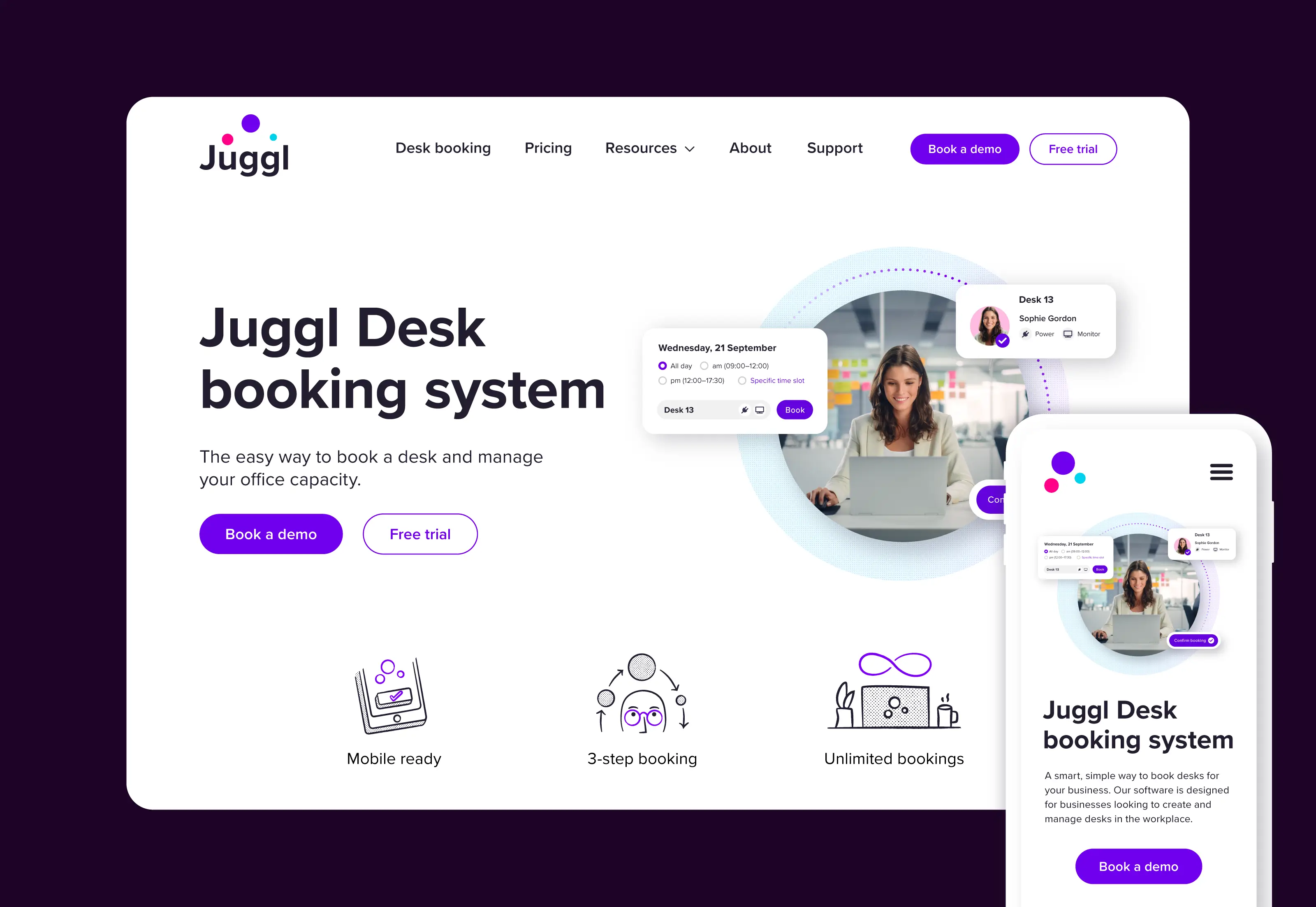 Juggl Website On Laptop And Mobile